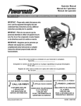 Powermate PM0103002 Portable Generator User Manual