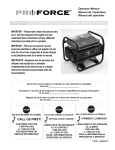 Powermate PM0101400 Portable Generator User Manual