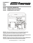 Powermate PL0496504.17 Portable Generator User Manual