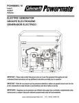 Powermate PC0496503.18 Portable Generator User Manual