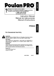 Poulan 545047542 Chainsaw User Manual