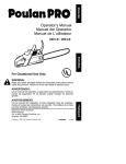 Poulan 530088886 Chainsaw User Manual