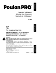 Poulan 530088847 Trimmer User Manual