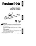 Poulan 530087823 Chainsaw User Manual