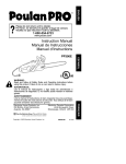 Poulan 530087390 Chainsaw User Manual