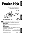 Poulan 530086680 Chainsaw User Manual