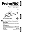 Poulan 530086595 Chainsaw User Manual