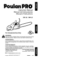 Poulan 530086532 Chainsaw User Manual