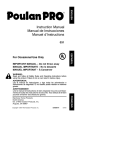 Poulan 31 Trimmer User Manual