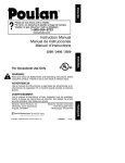 Poulan 2002-06 Chainsaw User Manual