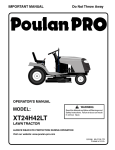 Poulan 195032 Lawn Mower User Manual