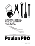 Poulan 191616 Lawn Mower User Manual