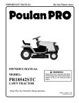 Poulan 175682 Lawn Mower User Manual