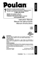 Poulan 115259626 Chainsaw User Manual