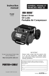 Porter-Cable A16759 Air Compressor User Manual