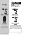 Porter-Cable 966 Cordless Drill User Manual