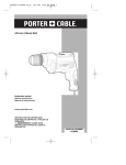 Porter-Cable 90538674 Drill User Manual