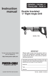 Porter-Cable 7556 Drill User Manual