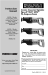 Porter-Cable 7428 Sander User Manual