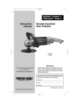 Porter-Cable 7401 Sander User Manual