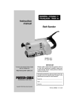 Porter-Cable 504 Sander User Manual