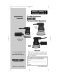 Porter-Cable 332 Sander User Manual