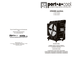 Port-A-Cool PAC16HPFC-22050 Fan User Manual