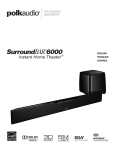 Polk Audio 6000 Home Theater System User Manual