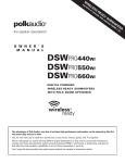 Polk Audio 440wi Speaker User Manual