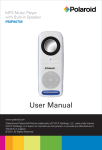 Polaroid PMP90TM MP3 Player User Manual