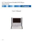 Polaroid PDM-8553M TV DVD Combo User Manual