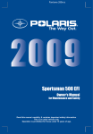 Polaris 9921828 Offroad Vehicle User Manual
