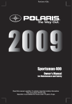 Polaris 9921811 Offroad Vehicle User Manual