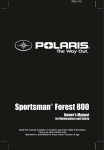 Polaris 800 EFI Touring Offroad Vehicle User Manual
