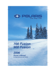 Polaris 700 Fusion Offroad Vehicle User Manual