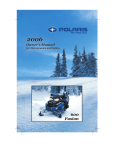 Polaris 600 Fusion Offroad Vehicle User Manual