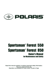 Polaris 550 Offroad Vehicle User Manual