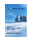 Polaris 2009 99 Ranger Offroad Vehicle User Manual