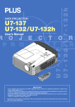 PLUS Vision U7-132h Projector User Manual