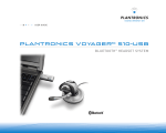 Plantronics 510-USB Bluetooth Headset User Manual