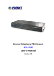 Planet Technology IPX-1900 Network Card User Manual