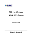 Planet Technology ADW-4401 A/B Network Router User Manual