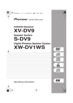 Pioneer XV-DV9 DVD Recorder User Manual