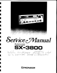 Pioneer SX-3800 Car Satellite TV System User Manual