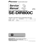Pioneer SE-DIR800C Headphones User Manual