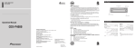 Pioneer CDS-P4000 CD Player User Manual