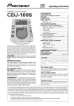 Pioneer CDJ-100S CD Player User Manual