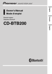 Pioneer CD-BTB200 Network Card User Manual