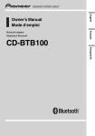 Pioneer CD-BTB100 Network Card User Manual