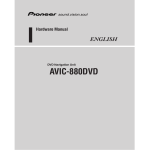 Pioneer AVIC-880DVD GPS Receiver User Manual